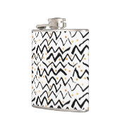 Flasques Motif noir de courses et de points de brosse (Gauche)