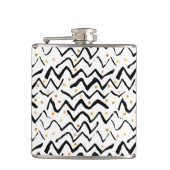 Flasques Motif noir de courses et de points de brosse (Devant)