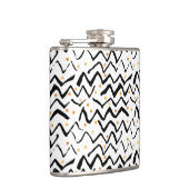 Flasques Motif noir de courses et de points de brosse (Droite)