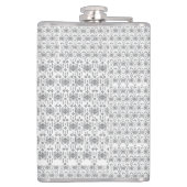 Flasques motif noir et blanc avec un arrière - plan blanc (Dos)