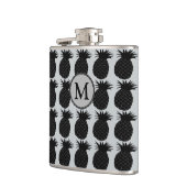 Flasques Motif noir et blanc classique d'ananas (Gauche)
