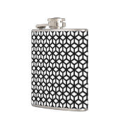 Flasques Motif noir et blanc de cube (Gauche)