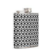 Flasques Motif noir et blanc de cube (Droite)