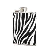 Flasques Motif noir et blanc de rayures d'impression de (Gauche)