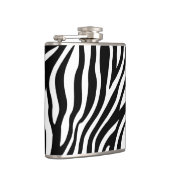 Flasques Motif noir et blanc de rayures d'impression de (Droite)