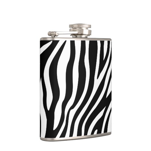 Flasques Motif noir et blanc de rayures d'impression de (Droite)