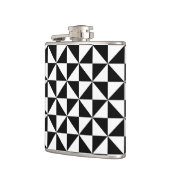 Flasques Motif noir et blanc de triangle (Gauche)