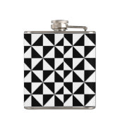 Flasques Motif noir et blanc de triangle (Dos)