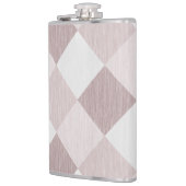 Flasques Motif Oblique de  géométrique beige et gris (Gauche)