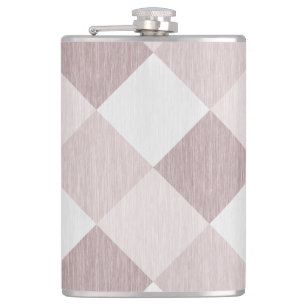 Flasques Motif Oblique de géométrique beige et gris