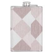 Flasques Motif Oblique de  géométrique beige et gris (Dos)