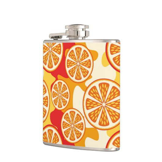 Flasques motif orange (Gauche)