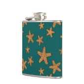 Flasques Motif orange d'étoiles de mer (Gauche)