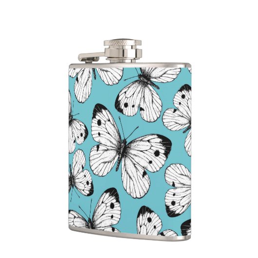 Flasques Motif papillon de choux (Gauche)