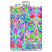 Flasques Motif Peint À La Main Et Numériquement Art 22 (Devant)