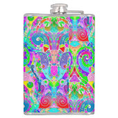 Flasques Motif Peint À La Main Et Numériquement Art 22 (Dos)