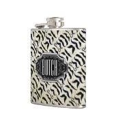 Flasques Motif personnalisé de la moustache noire (Gauche)