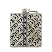 Flasques Motif personnalisé de la moustache noire (Dos)