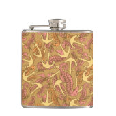 Flasques Motif peu précis d'hippocampe et d'Ancre (Devant)