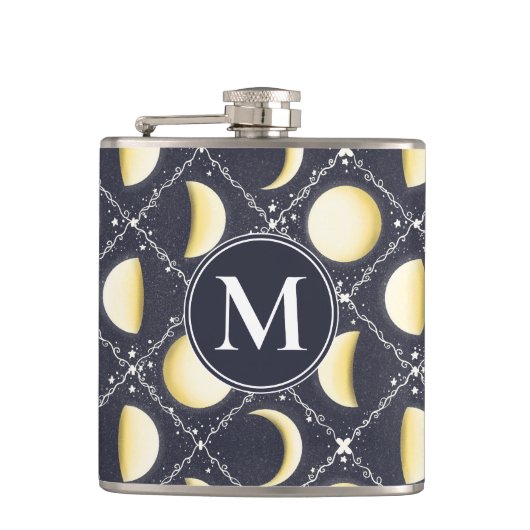 Flasques Motif Phases de lune céleste (Devant)