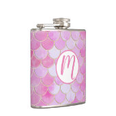 Flasques Motif Pink Pastel & Gold Shimmer Mermaid (Droite)