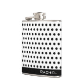 Flasques Motif Polkadot noir classique (Gauche)