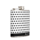 Flasques Motif Polkadot noir classique (Droite)