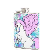 Flasques Motif pourpre et rose de licorne (Gauche)