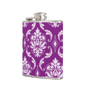 Flasques Motif pourpre Girly de damassé (Gauche)