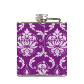 Flasques Motif pourpre Girly de damassé (Dos)