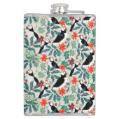 Flasques Motif Puffin Beige Chaud (Dos)