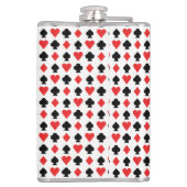 Flasques Motif quatre formes de carte (Dos)