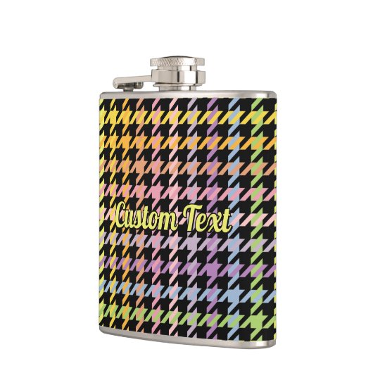 Flasques Motif Rainbow Houndstooth (Gauche)
