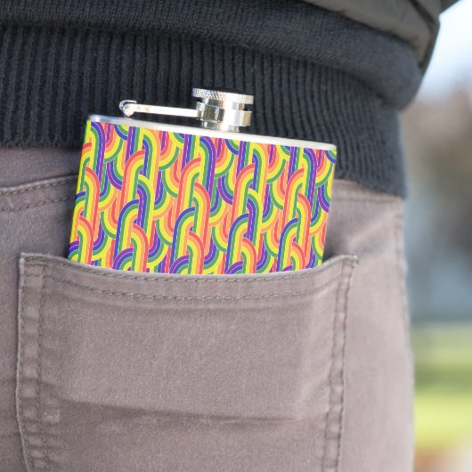 Flasques Motif Rainbow moderne (En situation)