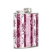 Flasques Motif rayé avec des roses (Droite)