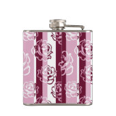 Flasques Motif rayé avec des roses (Dos)