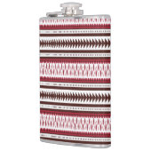 Flasques motif rayé rouge et blanc (Gauche)