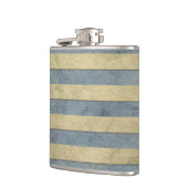 Flasques Motif Rayures Or et Gris (Gauche)