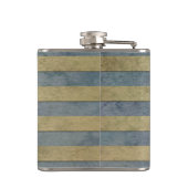 Flasques Motif Rayures Or et Gris (Dos)