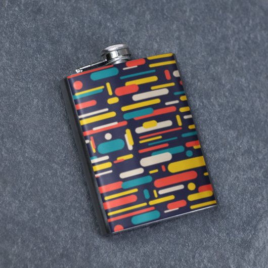 Flasques Motif rectangulaire arrondi géométrique