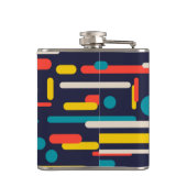 Flasques Motif rectangulaire arrondi géométrique (Dos)