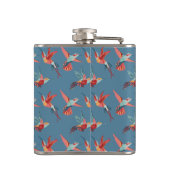 Flasques Motif Rétro Hummingbird (Dos)
