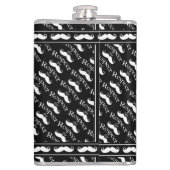 Flasques Motif rétro Mustache Hipster (Dos)