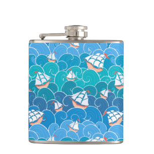 Flasques Motif rocheux de mer