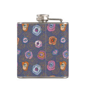 Flasques Motif rose de champ de résumé (Dos)