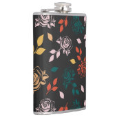 Flasques Motif rose et Feuille (Droite)