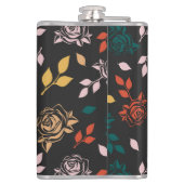 Flasques Motif rose et Feuille (Dos)