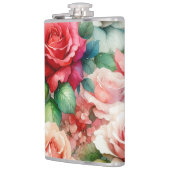Flasques Motif Rose Fantaisiste (Gauche)
