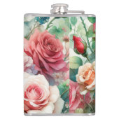 Flasques Motif Rose Fantaisiste (Dos)