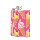 Flasques Motif rose Kawaii avec crème glacée aux fraises (Gauche)